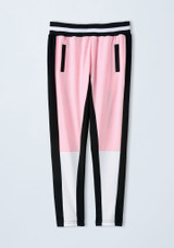 Weissman  Color Block Jogger Pants Pink-White [Pink]