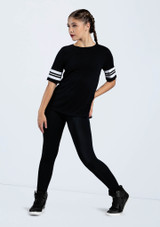 Weissman Striped Sleeve Crewneck Tee