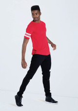 Weissman Striped Sleeve Crewneck Tee