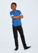 Weissman Striped Sleeve Crewneck Tee