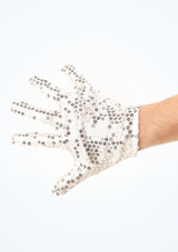 Sequin Glove Silver Main 2 [Silver]