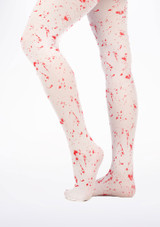 Blood Splatter Tights White Main 2 [White]