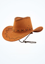 Cowboy Hat - Brown Brown Front [Brown]