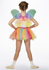 Fairy Wing and Tutu Set - Rainbow Multi-Colour Back [Multi-Colour]