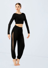 Weissman Knotted Back Crop Top