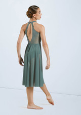 Weissman High Neck Halter Dress [Green]