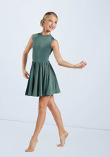 Weissman Keyhole Back Skater Dress [Black]