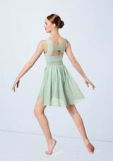 Weissman Mesh Wrap Dress [Green]