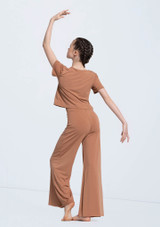 Weissman Wide Leg Matte Jersey Pants