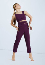 Weissman Cropped Cutout Jumpsuit [Purple]