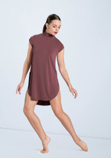 Weissman Mock Neck Tee Dress [Pink]