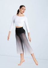 Weissman Boat Neck Crop Top Black [Black]
