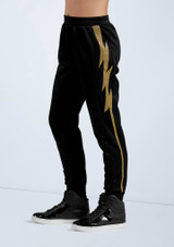 Weissman Glitter Lightning Joggers Gold [Gold]