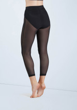 Weissman Cropped Mesh Leggings Black [Black]