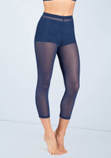 Weissman Power Mesh Leggings Navy Blue [Blue]