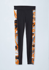 Weissman Tie Dye Print Leggings [Orange]