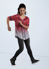 Weissman Sequin Baseball Jersey Red [Red]