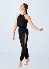 Weissman Split Leg Unitard Black [Black]