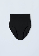 Weissman Natural Waist High Leg Brief Black [Black]