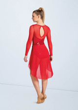 Weissman Sequin Crossover Dress Red [Red]