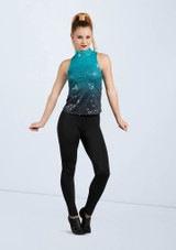 Weissman Ombre Sequin Performance Top Emerald [Green]