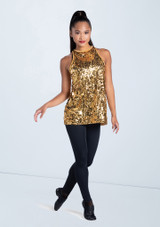 Weissman Ultra Sparkle Flyaway Tank Top Black [Black]