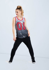 Weissman Ombre Sequin Basketball Jersey Rosso [Rosso]