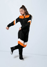 Weissman Neon Colorblock Jumpsuit [Orange]