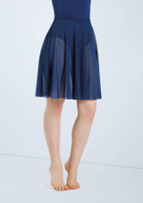 Weissman Power Mesh Circle Skirt Navy Blue [Blue]