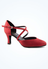 So Danca Alina Ballroom Shoe 2.5" Burgundy Main 2 [Red]