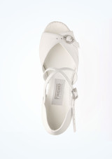 Freed Lyla Ballroom Shoe 1" - White White 2 [White]