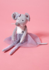 Dancer Mouse With Bow Silver [Silver]