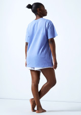 Bloch Tonal Oversized T-Shirt Pale Blue Back [Blue]