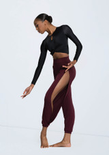 Weissman Twist Front High-Low Top Black 2 [Black]