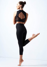 Bloch Tiana Cropped Length Leggings Back [Black]