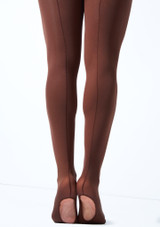 Move Dance Seamed Convertible Ballet Tights - Coffee Coffee Back [Brown]