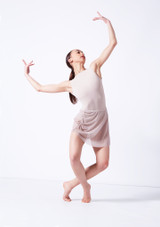 Move Dance Magnolia Gathered Mini Skirt French Mauve Front [Pink]