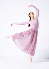 Move Dance Elise Long Skirt Front [Purple]