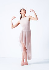 Move Dance Amaya Asymmetric Skirt Front 2 [Brown]