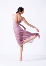 Move Dance Valerie High Low Skirt Back [Purple]