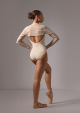 Move Dance Quinn Mesh Shrug Latte Back [Brown]