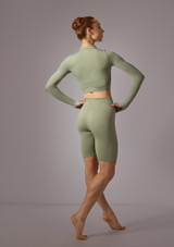 Move Dance Pippa Seamless Shorts Aloe Green Back [Green]