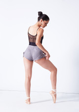 Intermezzo Berta Knitted Shorts Grey Back [Grey]