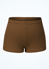 Bloch Girls Starr High Waist Shorts Toffee Front [Brown]