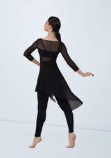 Asymmetric Drape Overdress Black 3 [Black]