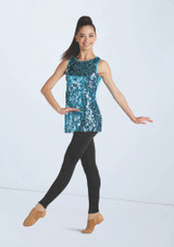 Ultra Sparkle Tunic Top Turquoise 6 [Blue]