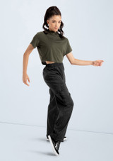 Weissman High Neck Cropped Tee Olive 9 [Green]