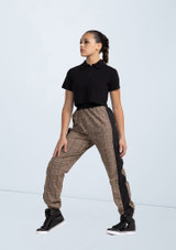 Weissman Half-Zip Collared Crop Top Black 8 [Black]