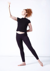 So Danca Harmony Dance Top Black Front [Black]