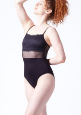 So Danca Eulalie Camisole Leotard Black Front [Black]